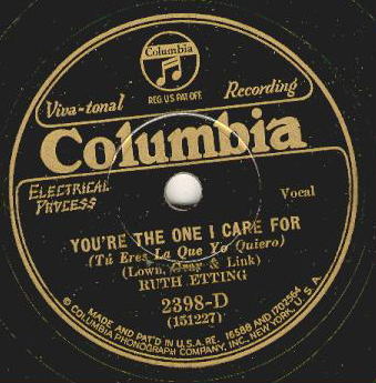 78-You're The One I Care For-Columbia 2398